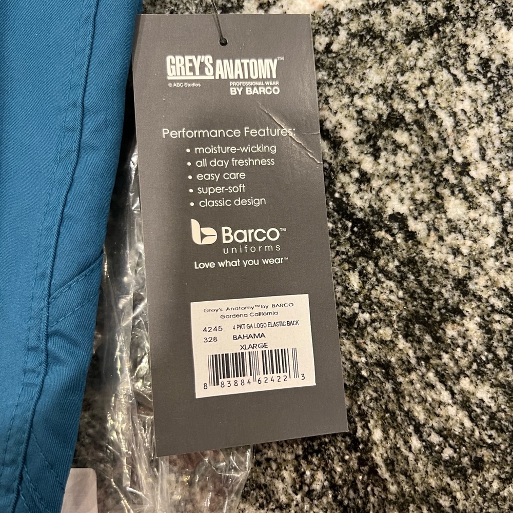 Grey's Anatomy 4 Pocket Bahama Scrub Pants - Picture 2 of 4